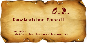 Oesztreicher Marcell névjegykártya